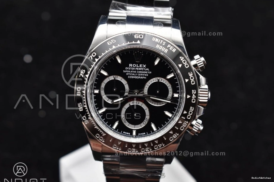 SL4801 126500 in Movement Elegant Steel 904L Dial 1051 Daytona Rolex Factory 1:1 VS Black SBF 0123